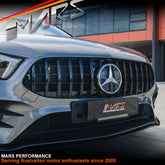 Gloss Black A45 Style Front Bumper Bar Grille Grill Bodykit for Mercedes - Benz A - Class W177 V177 & A35 AMG 2018 - 2023 - Mars Performance